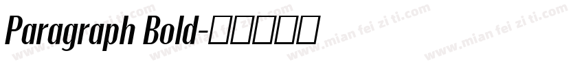 Paragraph Bold字体转换